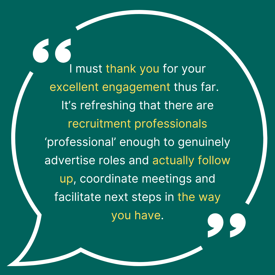 Recruitment Success Candidate Testimonial for Pure HR, Southampton Recruitment Success Candidate Testimonial for Pure HR, Southampton